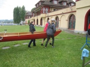 carrying the boat back